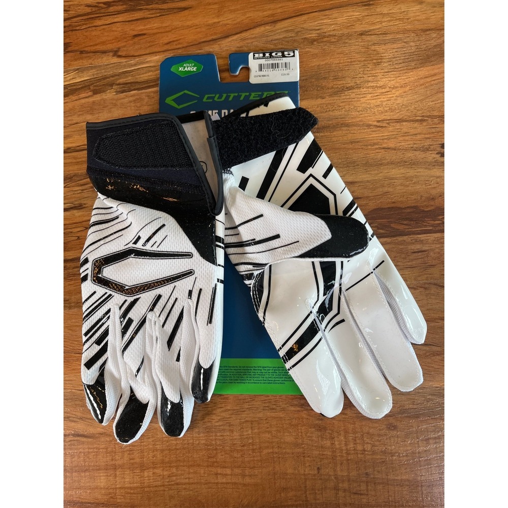 Cutters Men's Game Day Pro Receiver Football Gloves - White, X-Large
